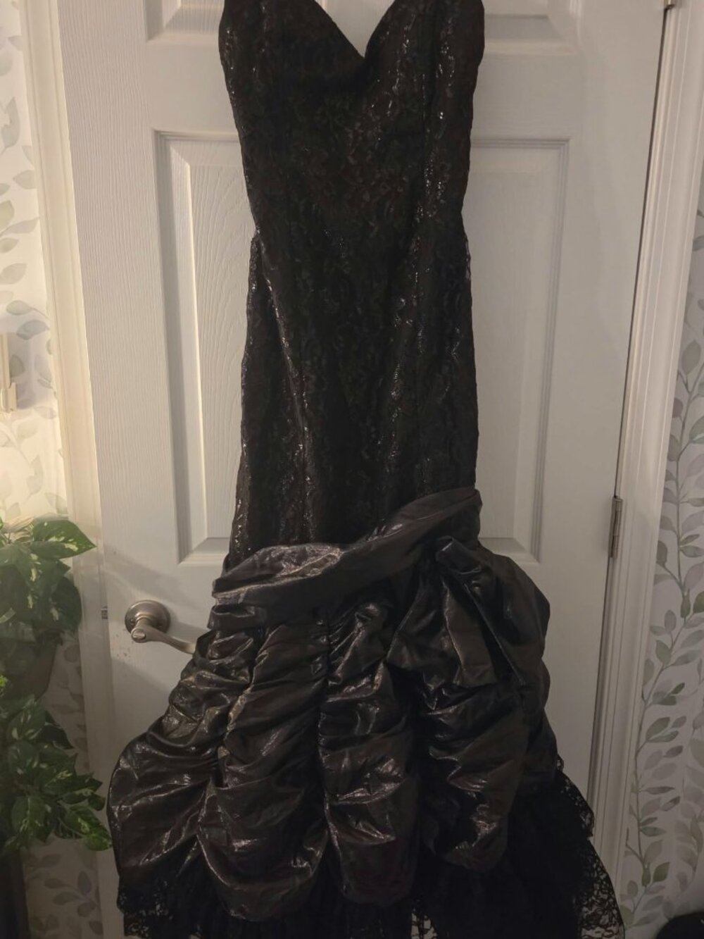 Rare Loralie Black Mermaid 1980's Dress Style #128-0 (Gothic)